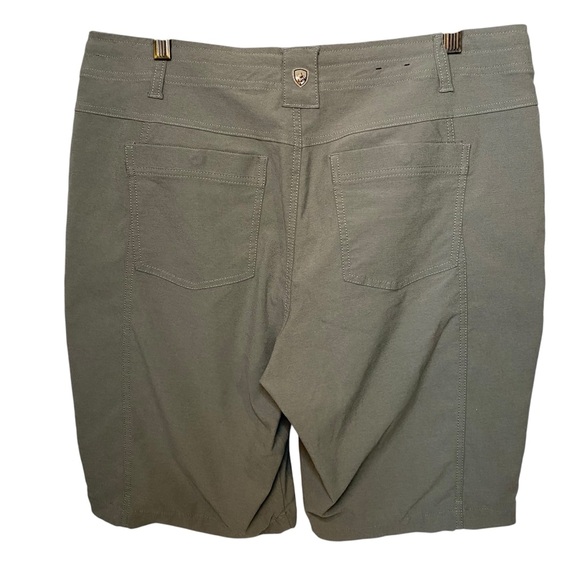 Kuhl Trekr Shorts Womens 12 Gray 8 Inch Hiking Outdoor Flat Front Hidden Cargo - Picture 4 of 11